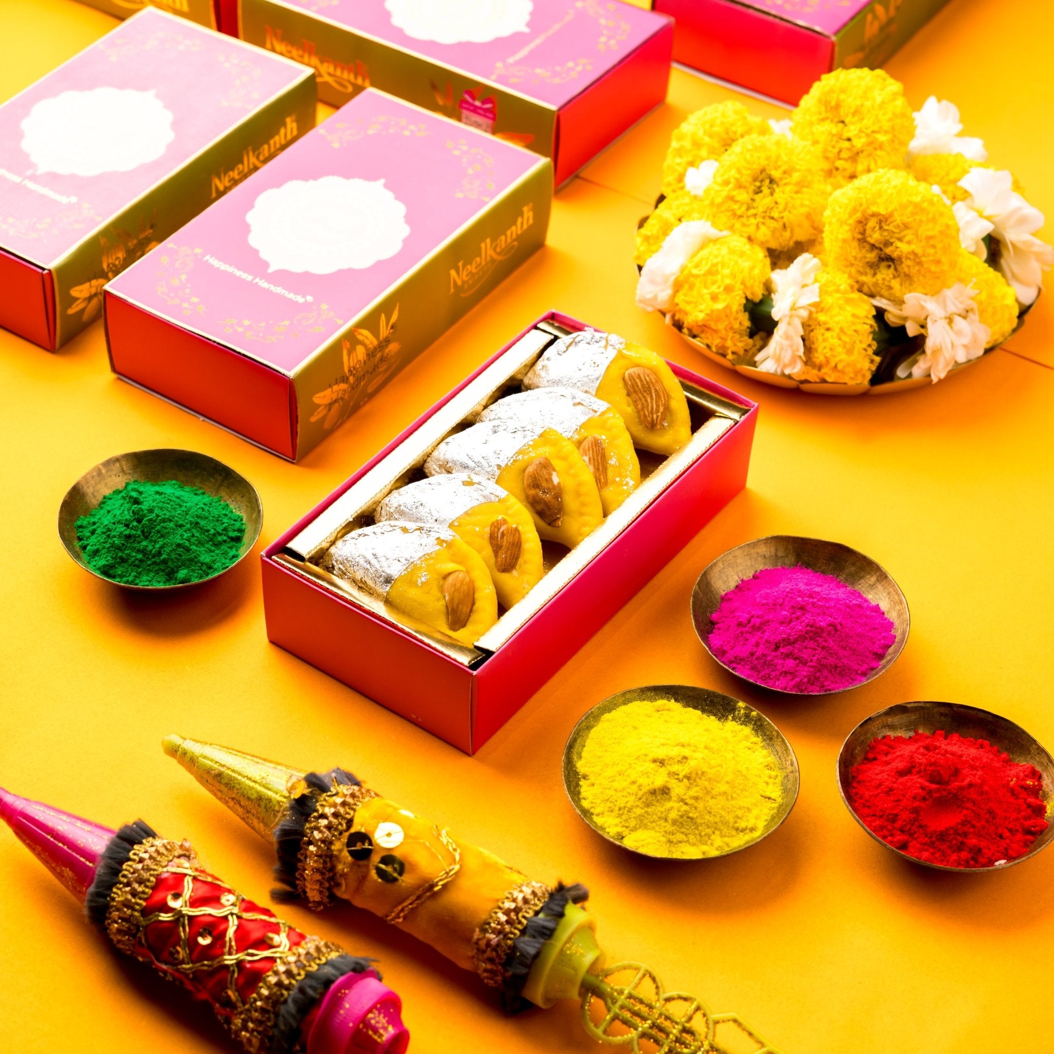 Mamra Badam Gujiya - www.neelkanthsweets.com