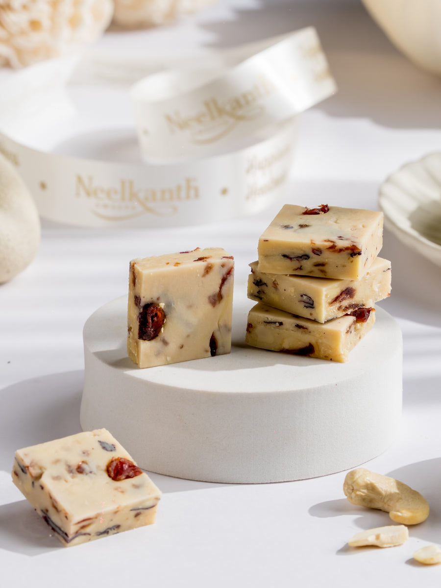 Kaju Cranberry Barfi