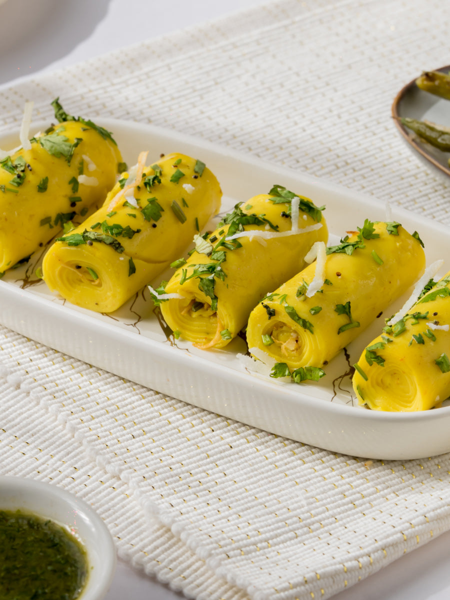 Traditional Gujarati Khandvi