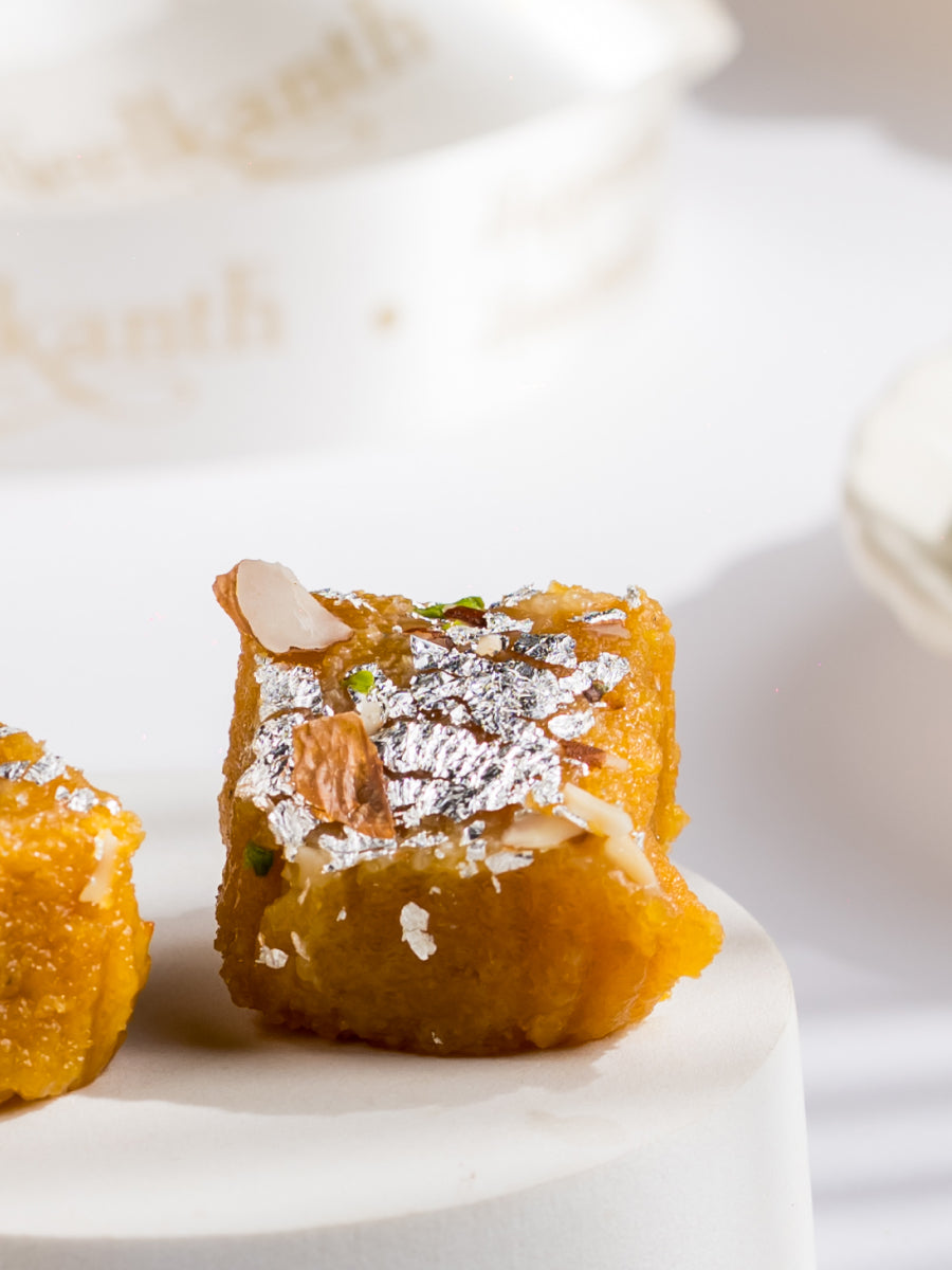 Ghee-Roasted Moong Dal Barfi