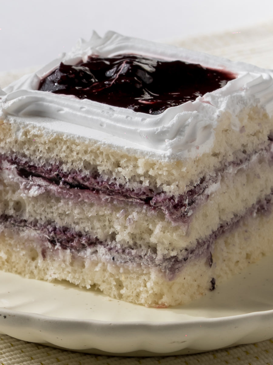 Blueberry Velvet Pastry Slice
