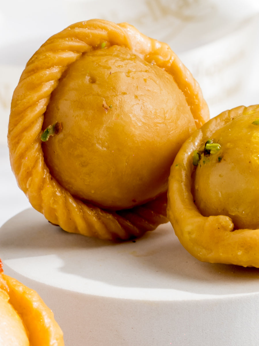 Chandrakala (Classic Syrup-Dipped)