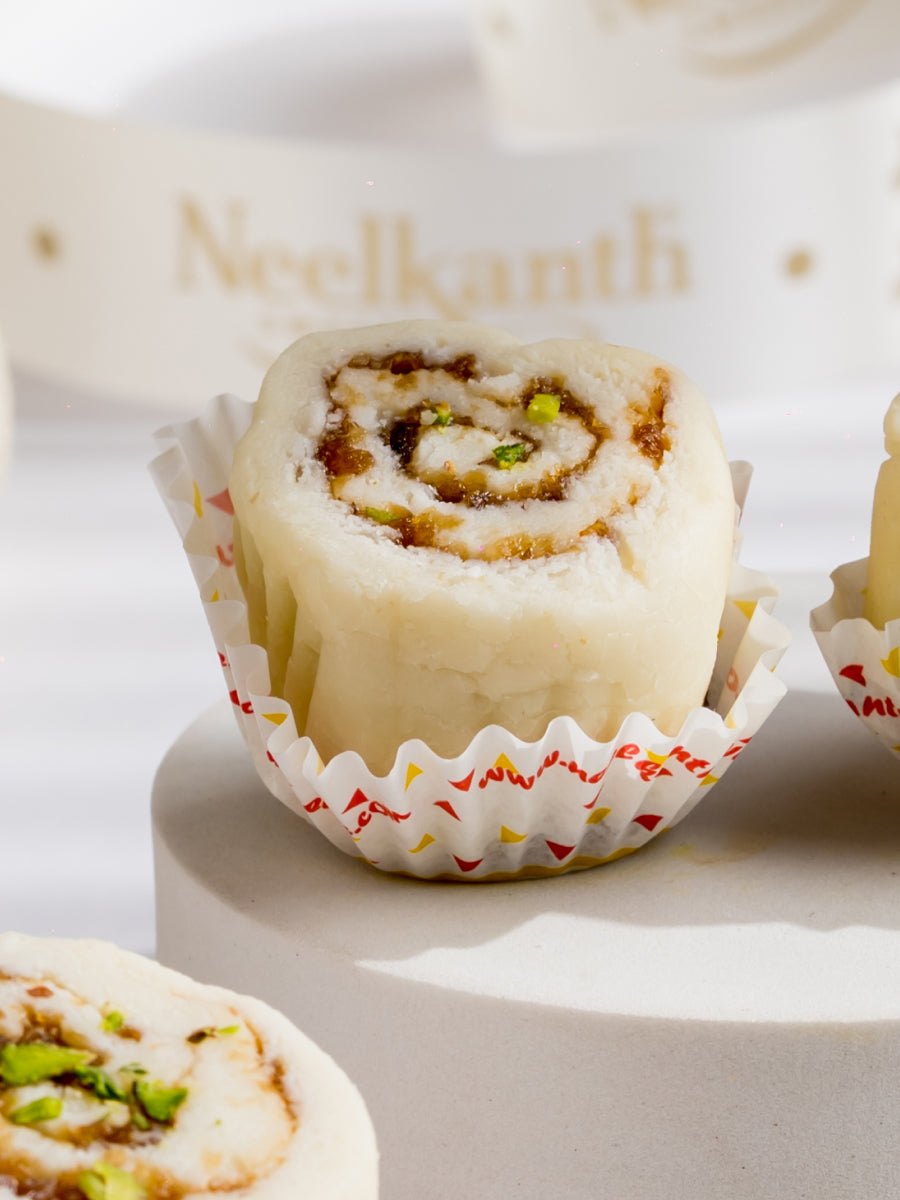 Gulkand Roll (Premium Cashew Swirl)