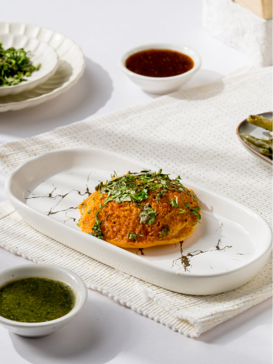 Steamed Spongy Masala Idli Dhokla