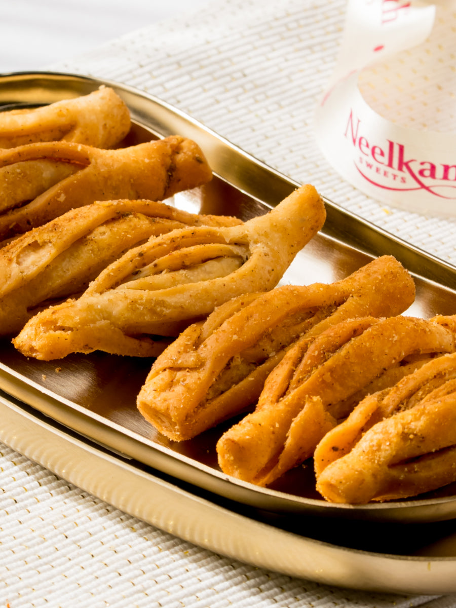 Spiced Karela Mathri
