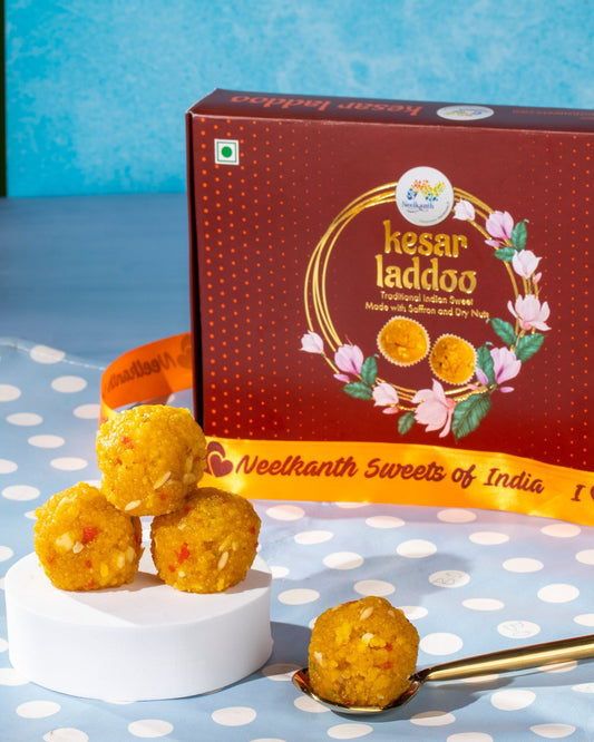 Kesar Mewa Laddoo - www.neelkanthsweets.com