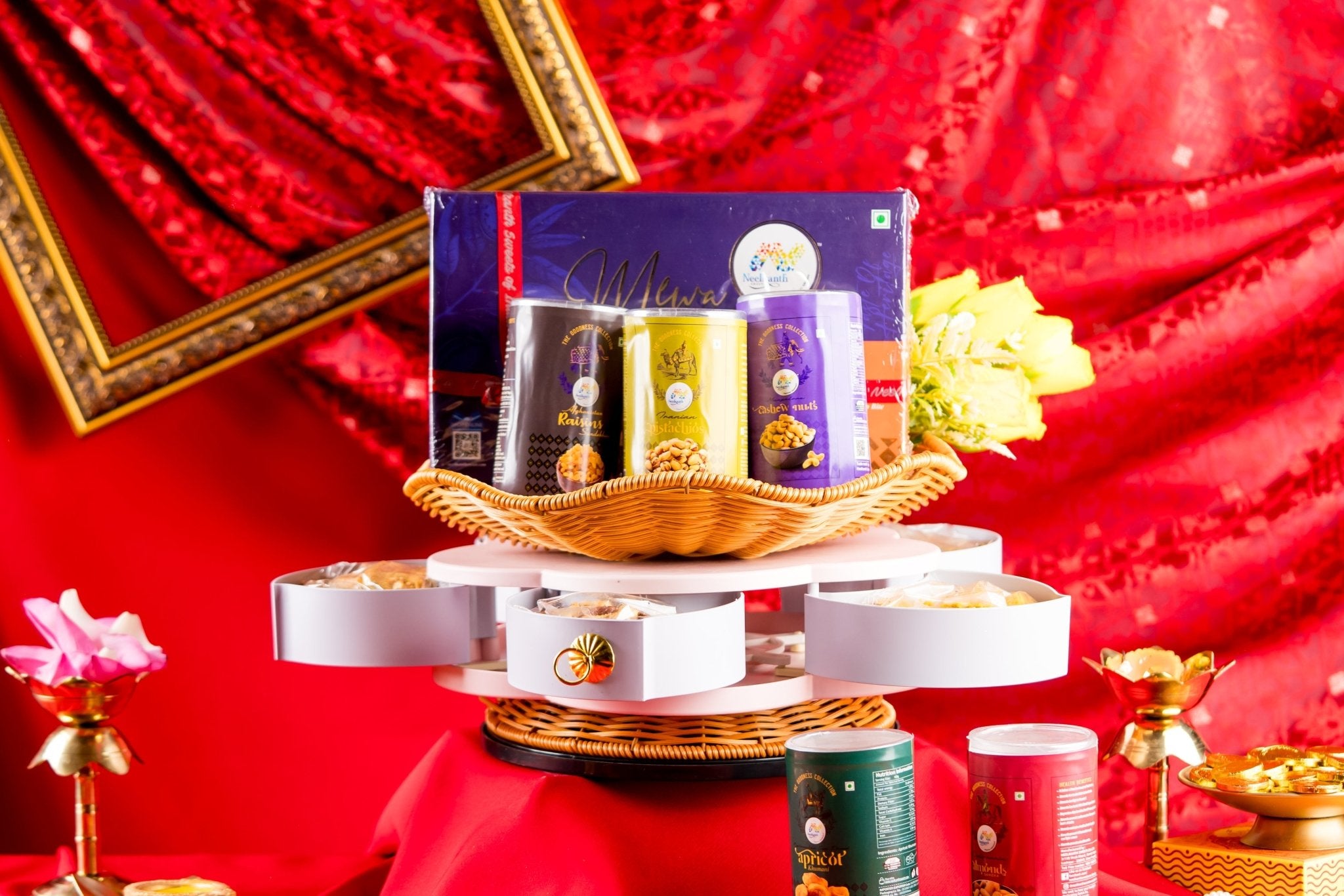 Revolving Hamper Full of Goodenss - www.neelkanthsweets.com