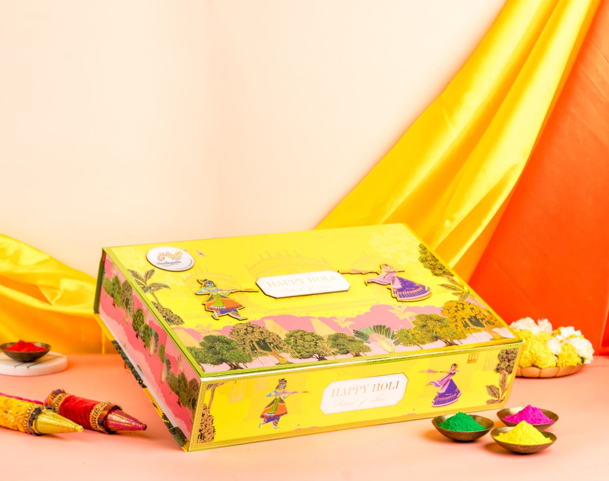 Radha Krishna Holi Gujiya Hamper Box #5 - www.neelkanthsweets.com